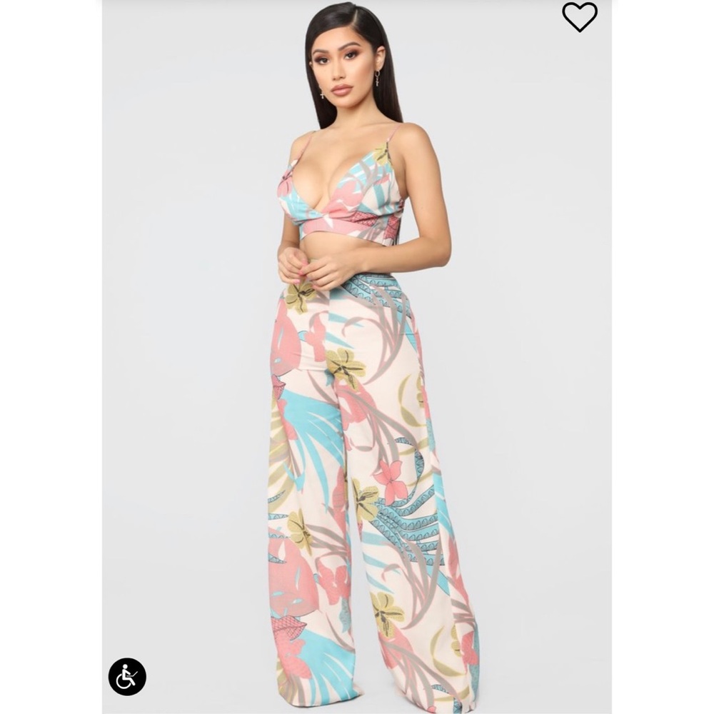 Tropical Pant Set